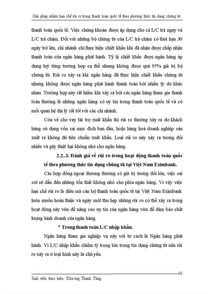 image for page Giải pháp nhằm hạn chế rủi ro trong thanh toán quốc tế theo phương thức tín dụng chứng từ tại ngân hàng thương mại cổ phần xuất nhập khẩu Việt Nam