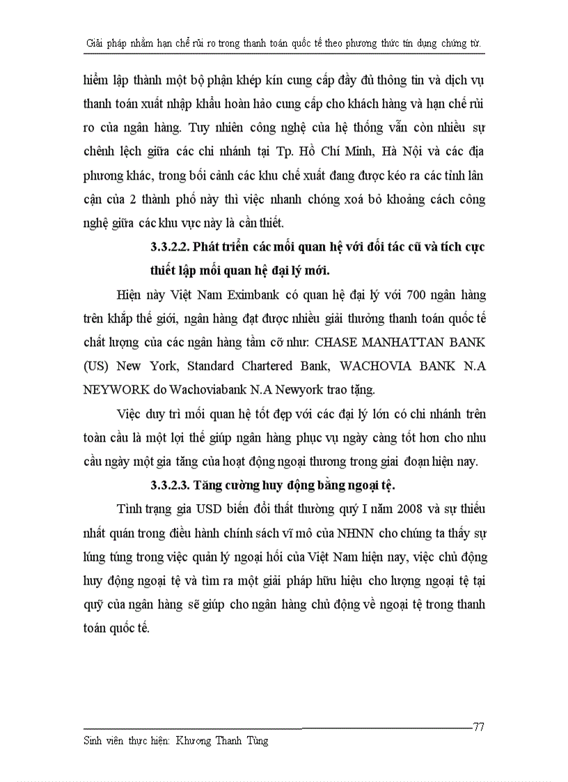 image for page Giải pháp nhằm hạn chế rủi ro trong thanh toán quốc tế theo phương thức tín dụng chứng từ tại ngân hàng thương mại cổ phần xuất nhập khẩu Việt Nam
