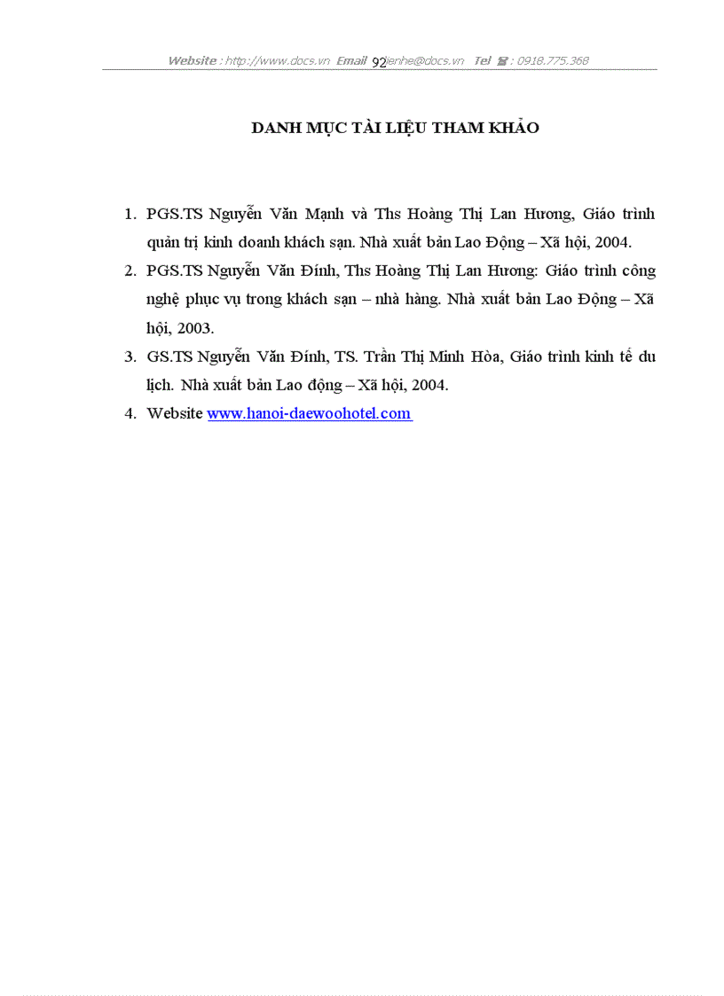 image for page Một số giải pháp nâng cao hiệu quả kinh doanh của bộ phận tiệc tại khách sạn Hà Nội Daewoo