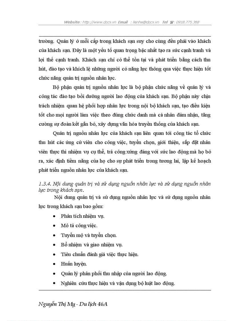 image for page Giải quyết bài toán về quản trị và sử dụng nguồn nhân lực có hiệu quả tại khách sạn Á Châu