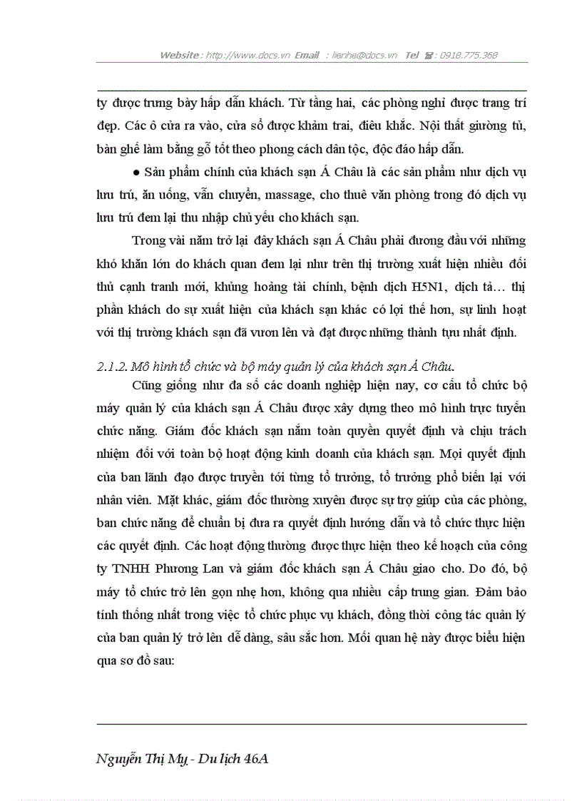 image for page Giải quyết bài toán về quản trị và sử dụng nguồn nhân lực có hiệu quả tại khách sạn Á Châu