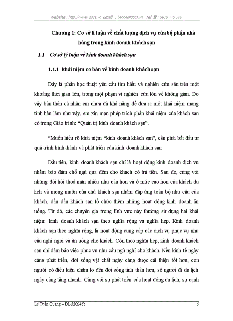 image for page Giải pháp nâng cao chất lượng dịch vụ trong kinh doanh nhà hàng tại khách sạn Quốc tế ASEAN