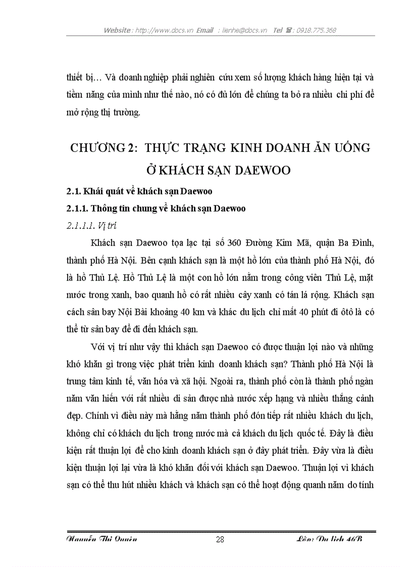 image for page Những giải pháp giúp phát triển kinh doanh ăn uống tại khách sạn Daewoo