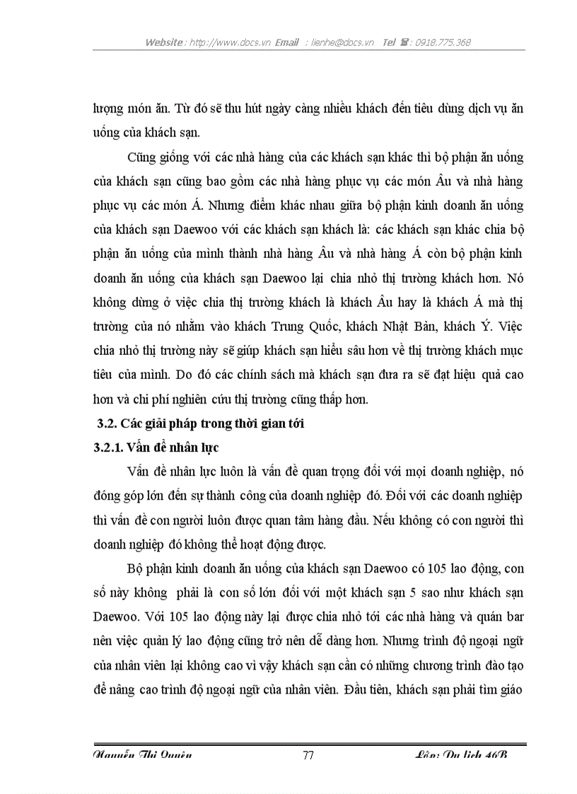 image for page Những giải pháp giúp phát triển kinh doanh ăn uống tại khách sạn Daewoo