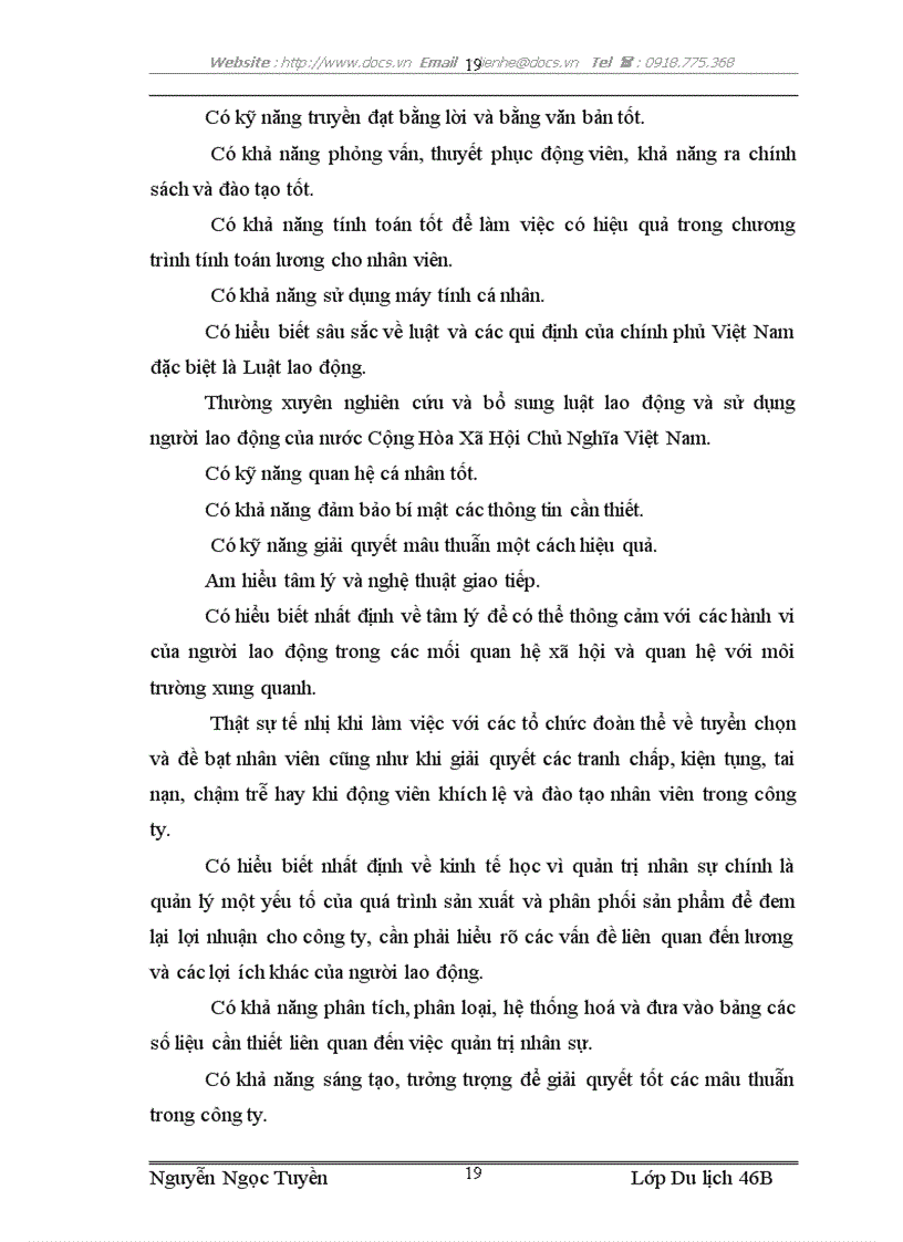 image for page Hoàn thiện công tác quản trị nhân lực trong nhà hàng khách sạn Bảo Sơn