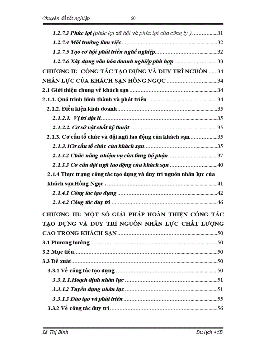 image for page Công tác tạo dựng và duy trì nguồn nhân lực của khách sạn hồng ngọc