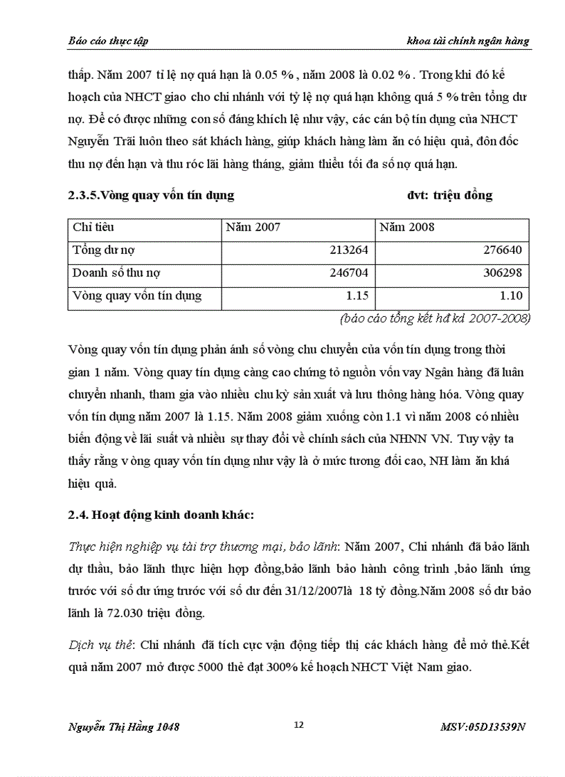 image for page Tại ngânhàng NHTMCP Công Thương VietinBank Nguyễn Trãi Hà Nội lt NHa gt