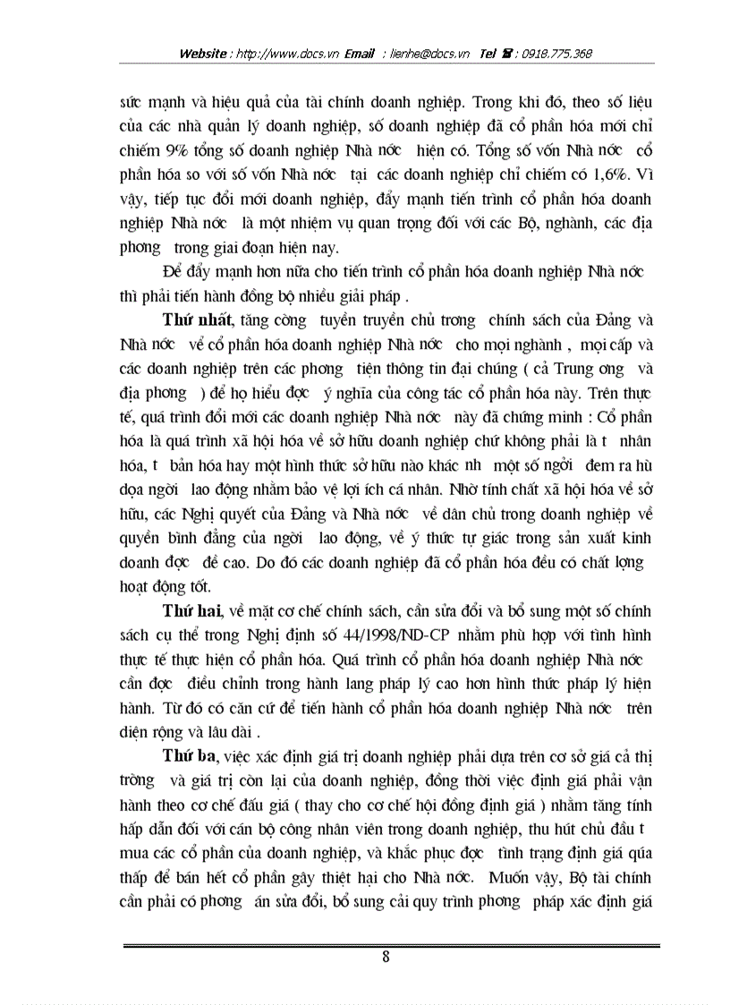 image for page Quá trình cổ phần hóa doanh nghiệp Nhà nước ở Việt nam và tình hình cổ phần hóa thực tế ở công ty cổ phần sứ Bát Tràng