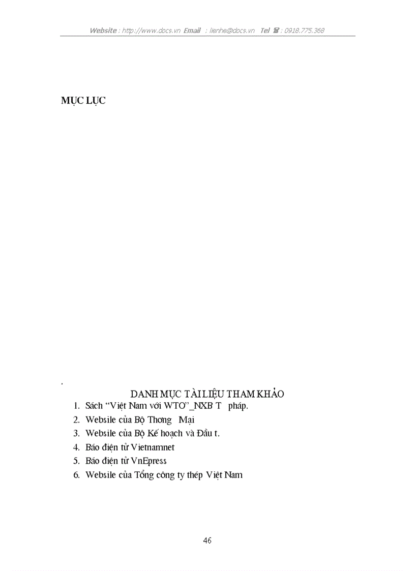 image for page Tác động của việc ra nhập tổ chức thương mại thế giới WTO tới ngành thép Việt Nam