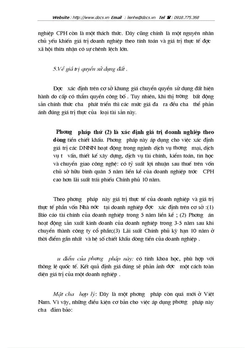image for page Phương pháp xác định giá trị theo tài sản đối tượng áp dụng là các doanh nghiệp Nhà nước DNNN