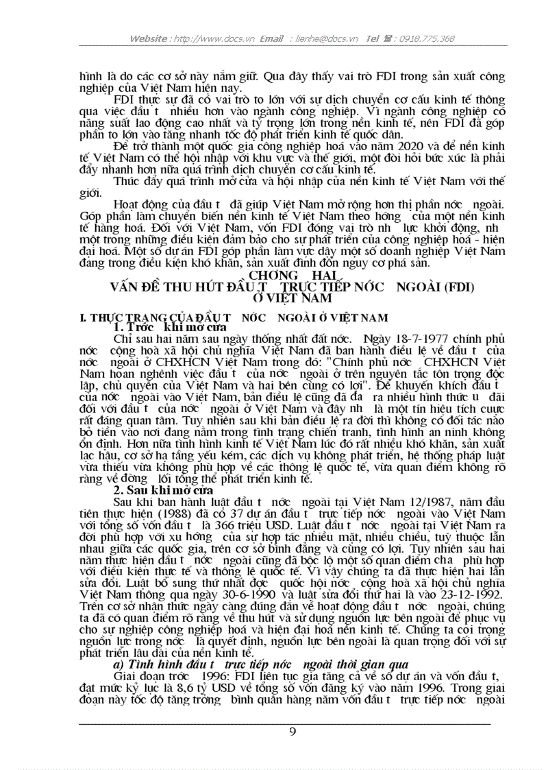 image for page Vấn đề thu hút FDI ở VN