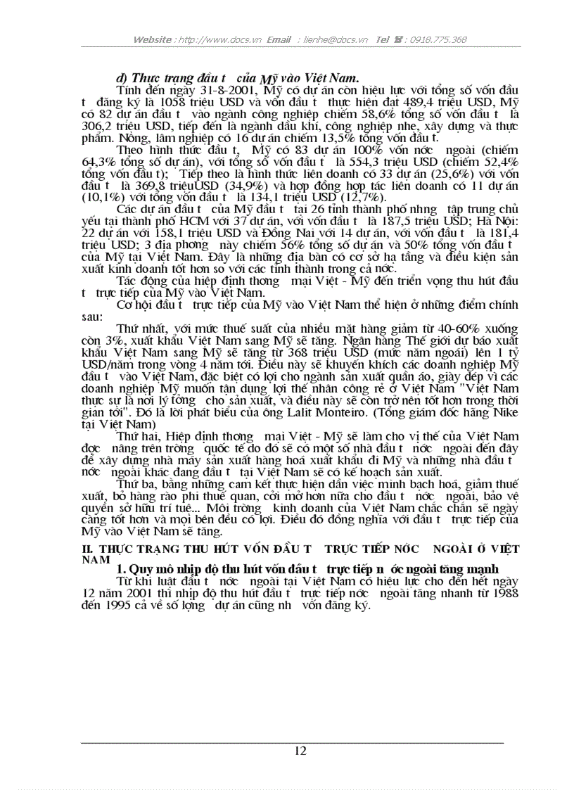 image for page Vấn đề thu hút FDI ở VN