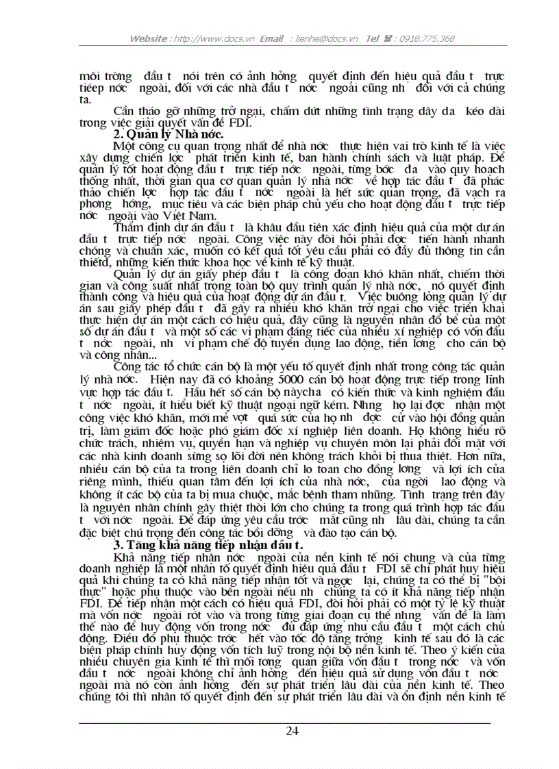 image for page Vấn đề thu hút FDI ở VN
