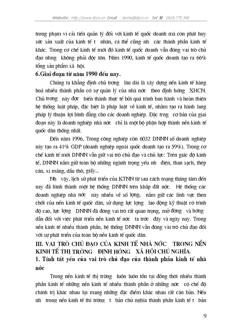 image for page Kinh tế Nhà nước vai trò chủ đạo của KTNN trong nền KTTT định hướng XHCN VN