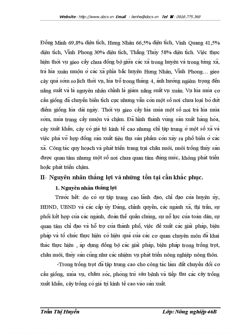 image for page Thực trạng và một số giải pháp chuyển dịch cơ cấu kinh tế nông nghiệp theo ngành ở huyện Vĩnh Bảo Hải Phòng