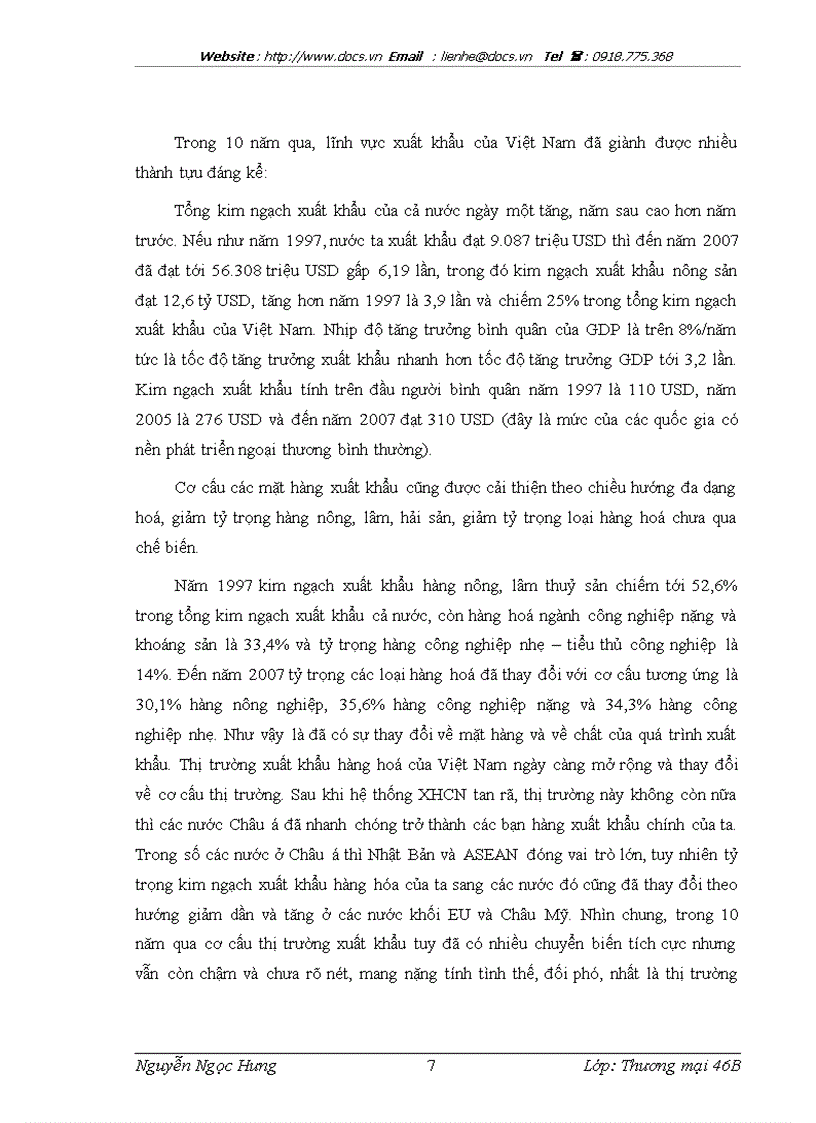image for page Thúc đẩy xuất khẩu hàng nông sản của các địa phương và Thành phố thực trạng và giải pháp