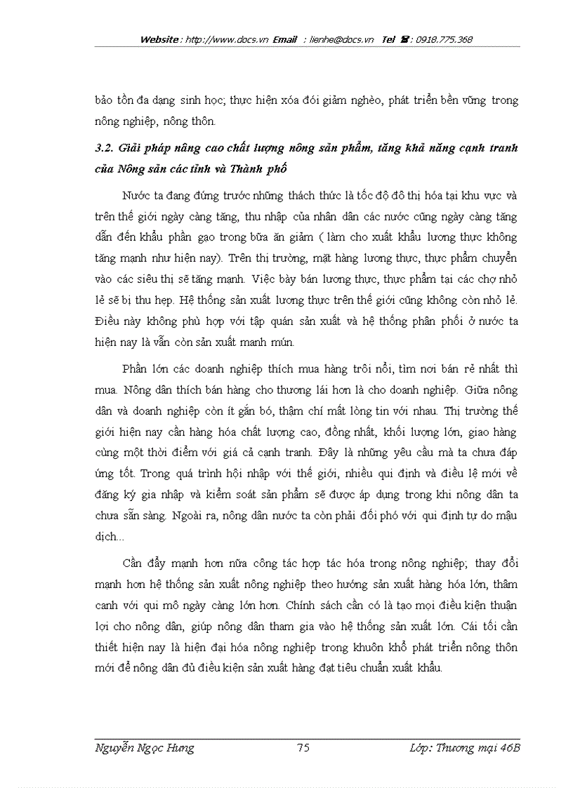 image for page Thúc đẩy xuất khẩu hàng nông sản của các địa phương và Thành phố thực trạng và giải pháp