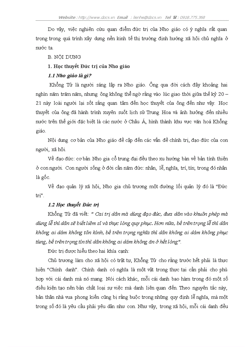 image for page Quan điểm đức trị của Nho giáo trong việc xây dựng nền kinh tế thị trường định hướng XHCN