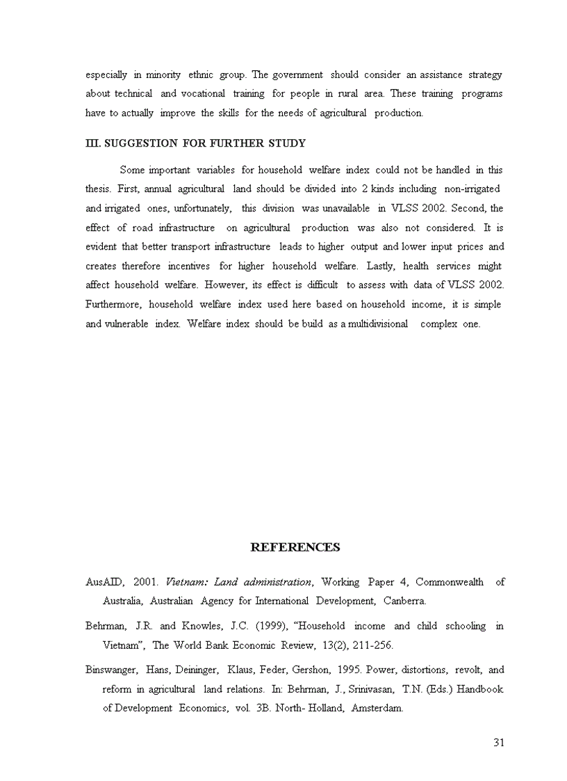 image for page Determinants of poverty reduction potential of land in rural vietnam