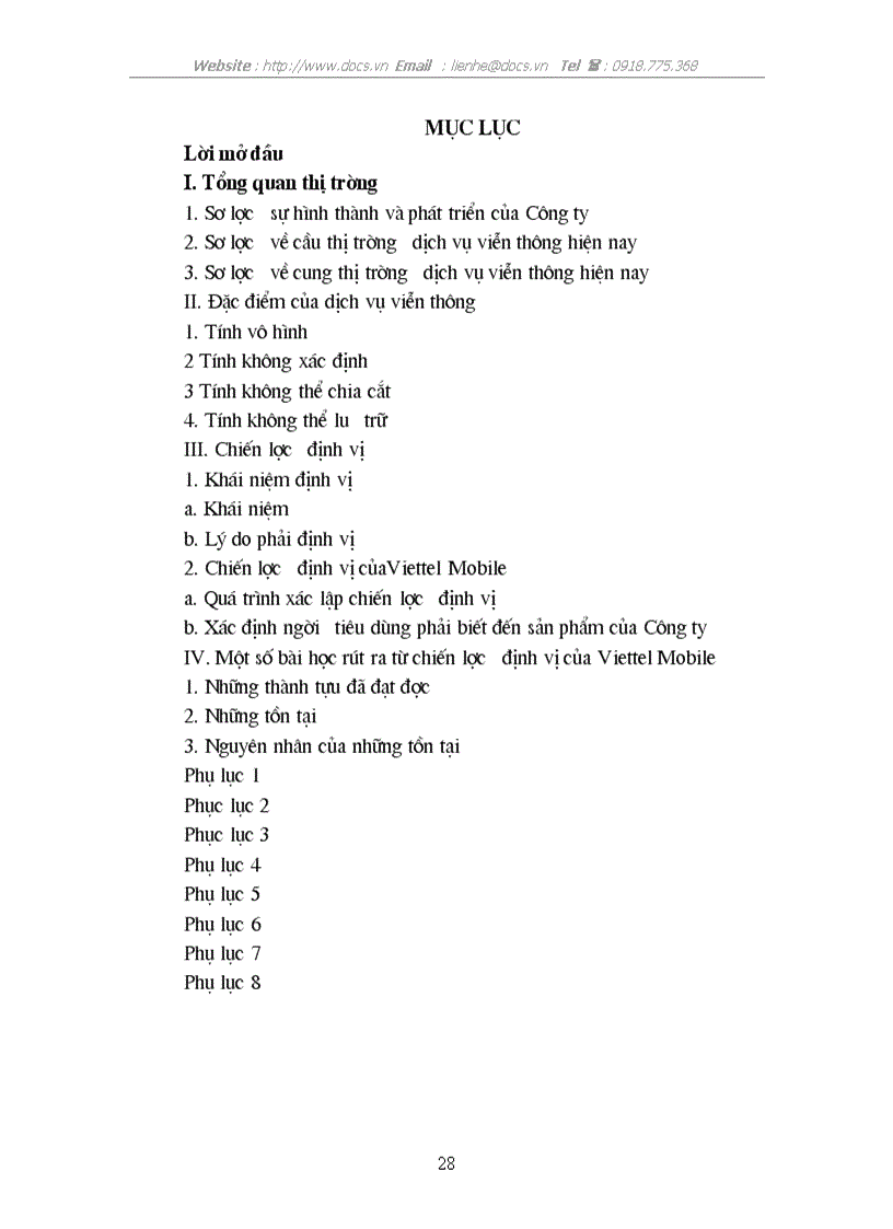 image for page Chiến lược định vị của viettel mobile trên thị trường Việt Nam