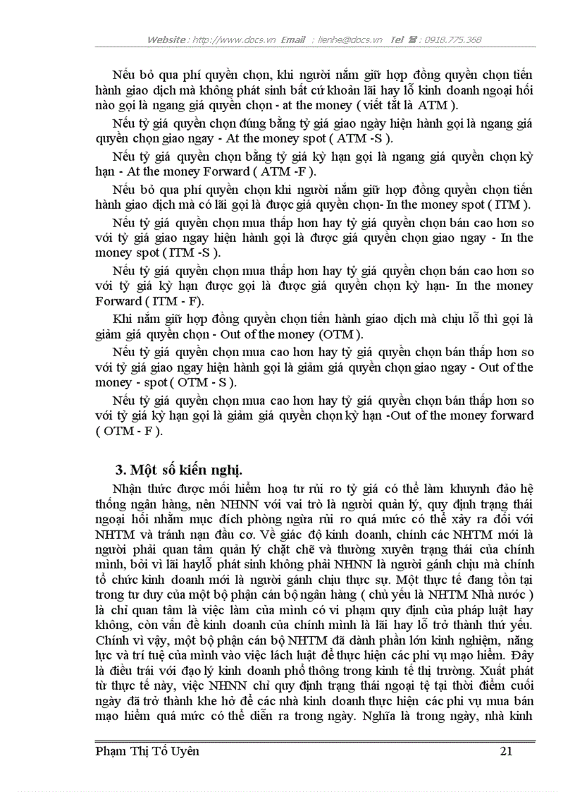 image for page Quản lí rủi ro trong hoạt động kinh doanh ngoại hối của ngân hàng Ngoại Thương Việt Nam