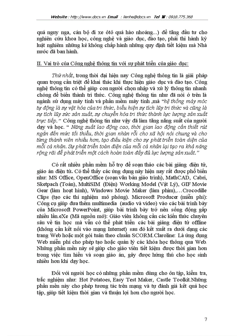 image for page Vai trò của Công nghệ thông tin với sự phát triển của giáo dục