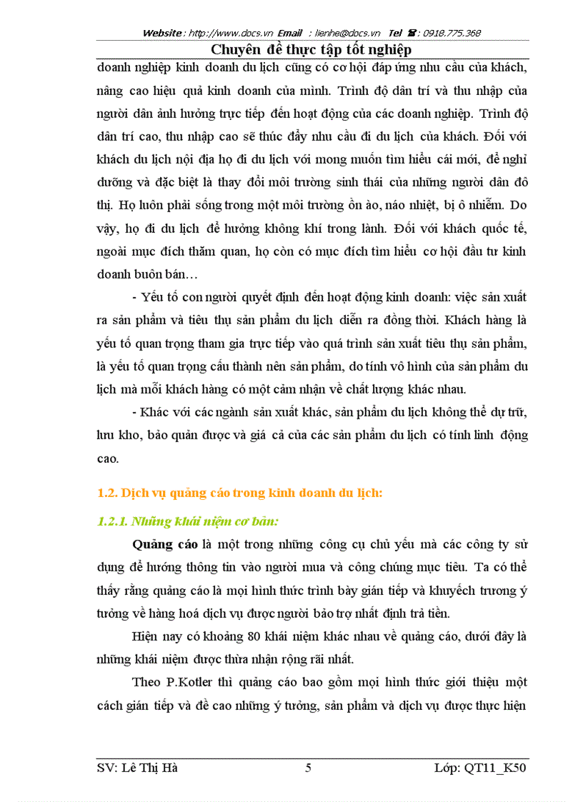 image for page Giải pháp nâng cao hiệu quả hoạt động dịch vụ Quảng cáo trong kinh doanh lữ hành của công ty Du lịch quốc tế T C