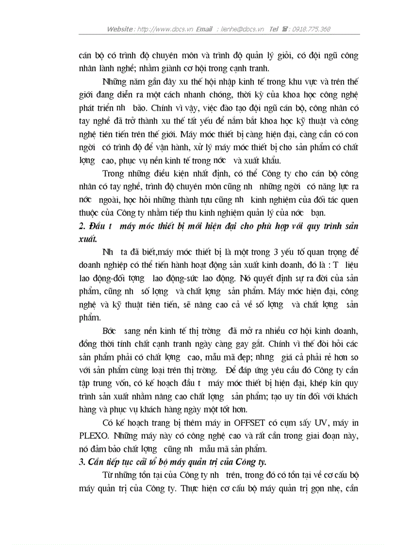image for page Một số giải pháp chủ yếu nhằm nâng cao hiệu quả sản xuất kinh doanh của Công ty In Nông nghiệp và Công nghiệp Thực phẩm