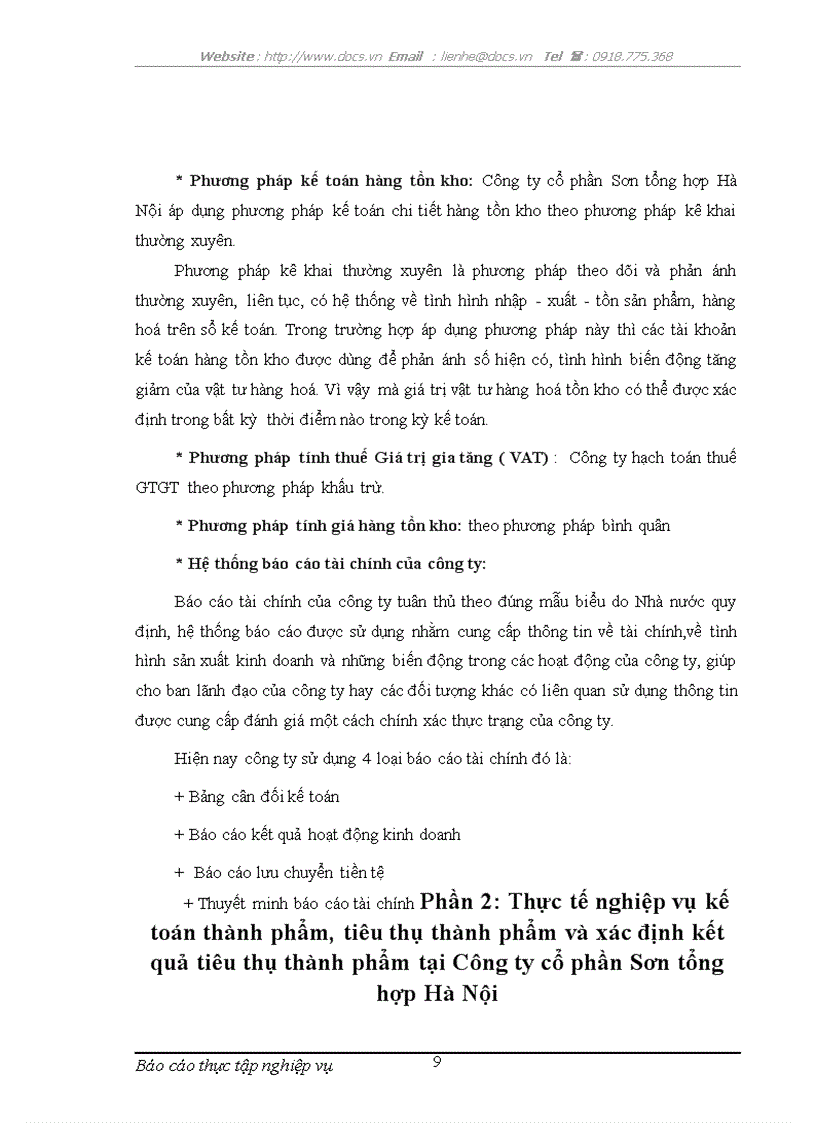 image for page Kế toán thành phẩm tiêu thụ thành phẩm và xác định kết quả tiêu thụ thành phẩm