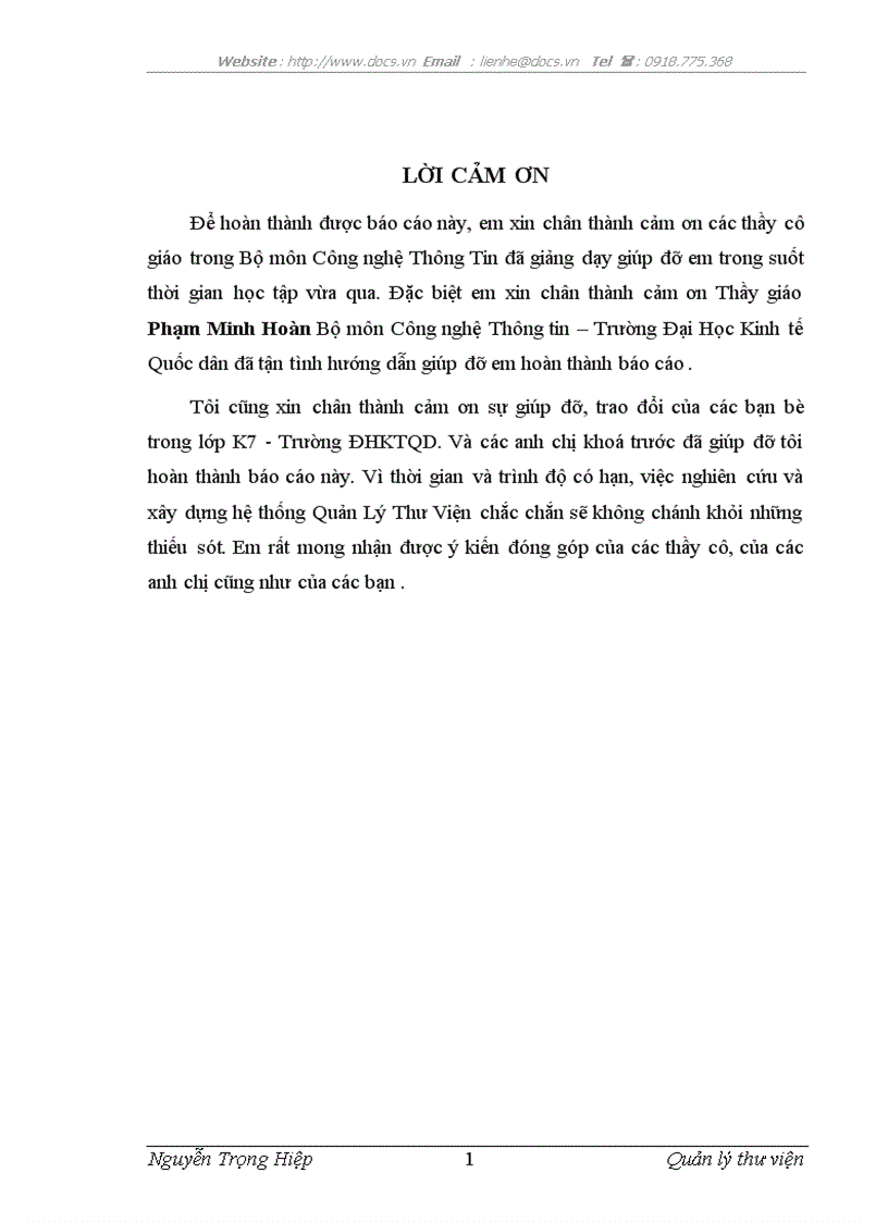 image for page Quản lý thư viện tại trường cấp III Hồng Quang