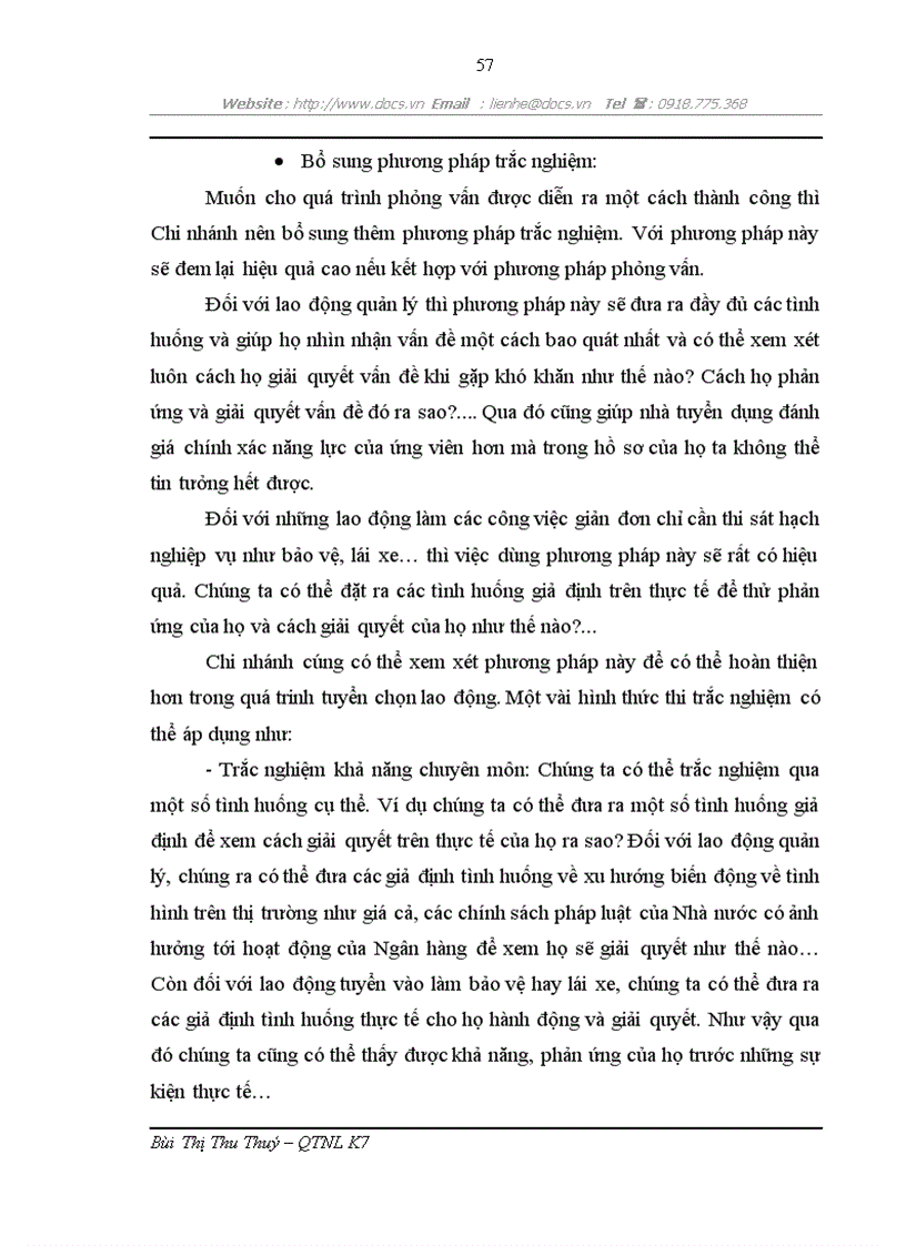 image for page Một số biện pháp nhằm hoàn thiện công tác tuyển dụng lao động tại Chi nhánh Ngân hàng Công thương Hoàn Kiếm Hà Nội