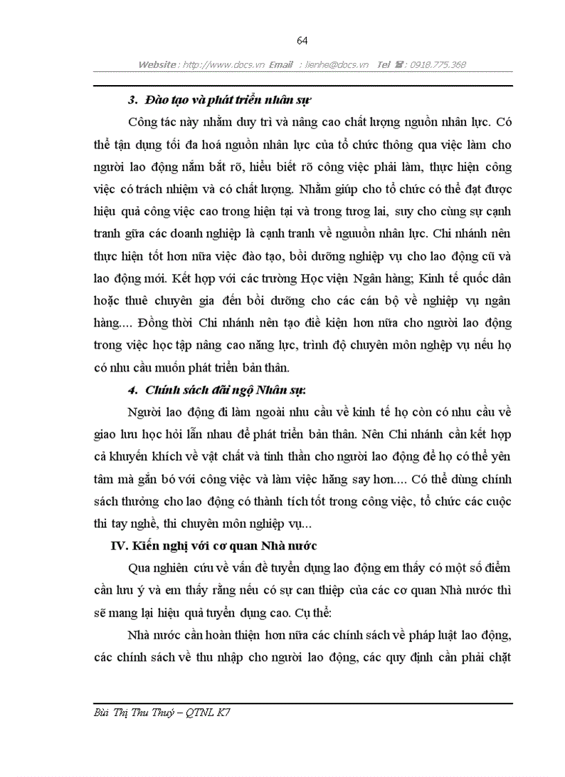 image for page Một số biện pháp nhằm hoàn thiện công tác tuyển dụng lao động tại Chi nhánh Ngân hàng Công thương Hoàn Kiếm Hà Nội
