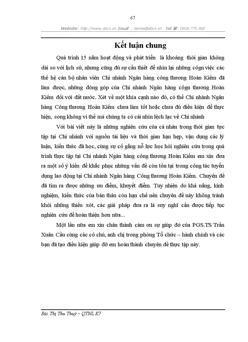 image for page Một số biện pháp nhằm hoàn thiện công tác tuyển dụng lao động tại Chi nhánh Ngân hàng Công thương Hoàn Kiếm Hà Nội