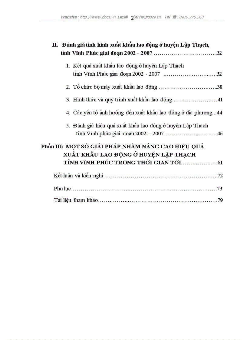 image for page Đánh giá tình hình xuất khẩu lao động của huyện Lập Thạch tỉnh Vĩnh Phúc giai đoạn 2002 2007