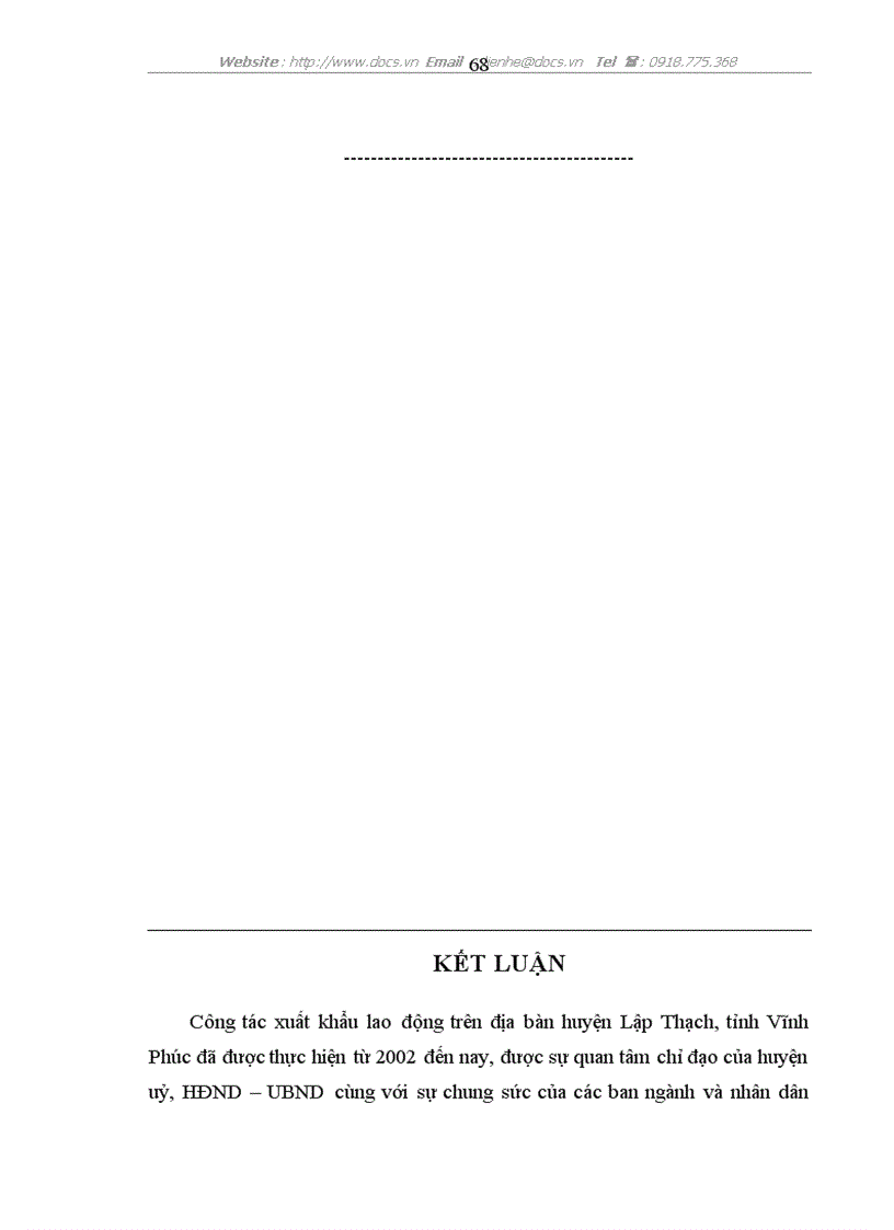 image for page Đánh giá tình hình xuất khẩu lao động của huyện Lập Thạch tỉnh Vĩnh Phúc giai đoạn 2002 2007