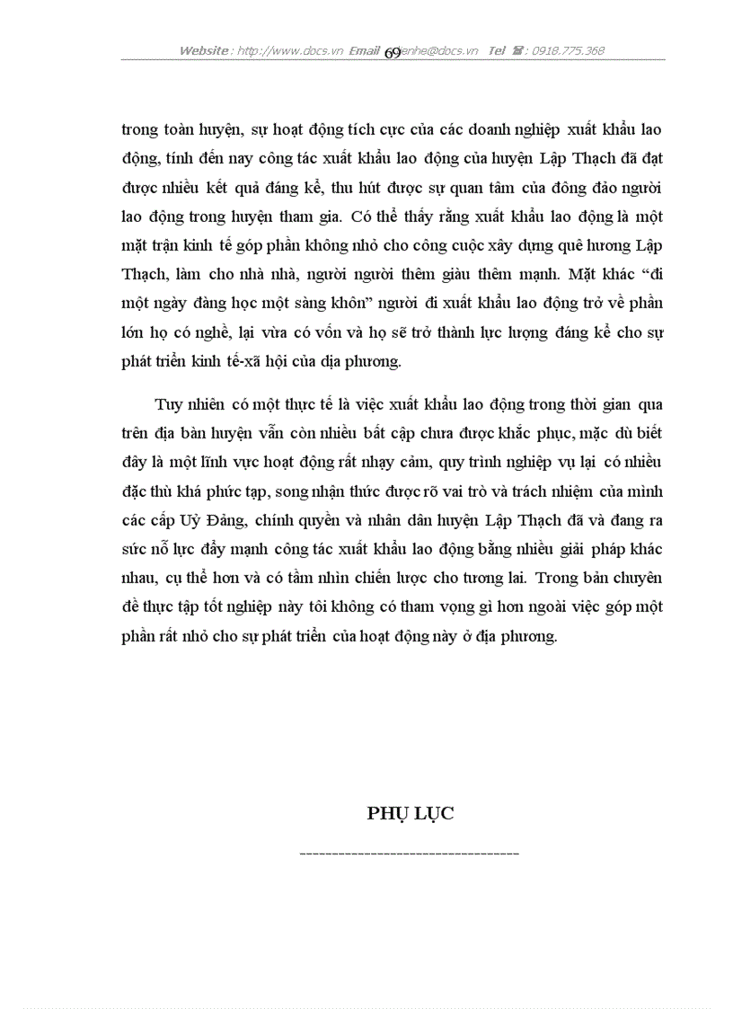 image for page Đánh giá tình hình xuất khẩu lao động của huyện Lập Thạch tỉnh Vĩnh Phúc giai đoạn 2002 2007