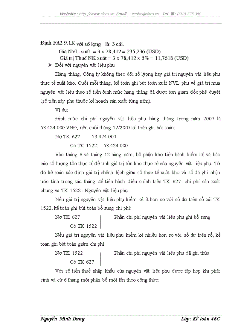 image for page Hạch toán nguyên vật liệu với việc nâng cao hiệu quả sử dụng vốn lưu động tại Công ty TNHH các hệ thống viễn thông VNPT NEC Công ty VINECO