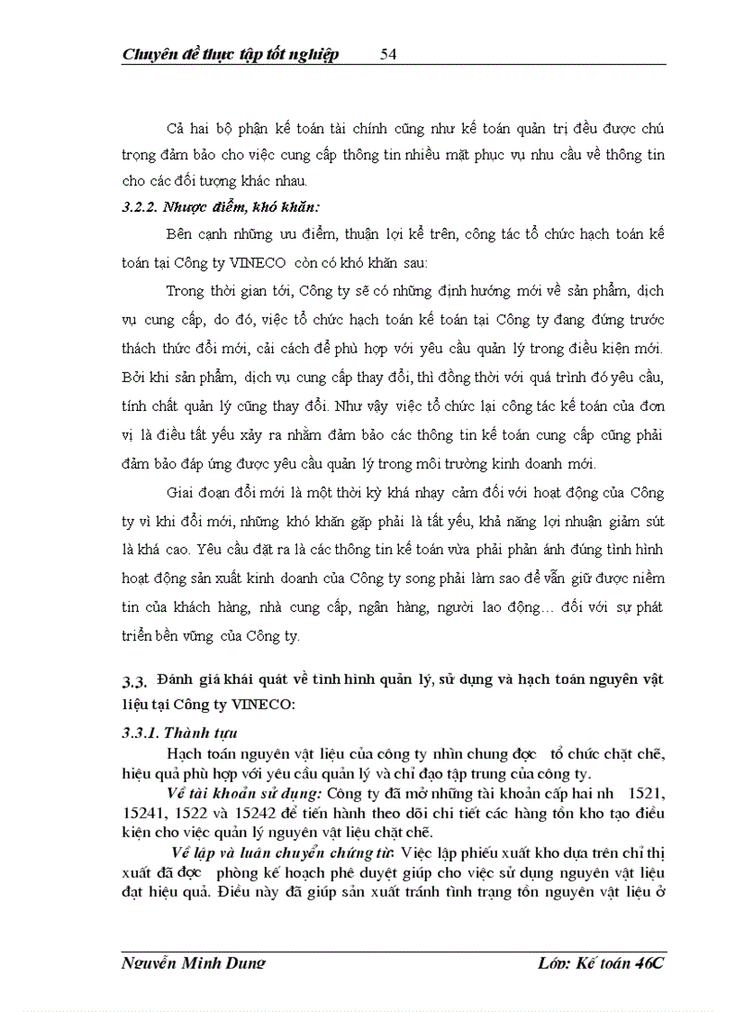 image for page Hạch toán nguyên vật liệu với việc nâng cao hiệu quả sử dụng vốn lưu động tại Công ty TNHH các hệ thống viễn thông VNPT NEC Công ty VINECO
