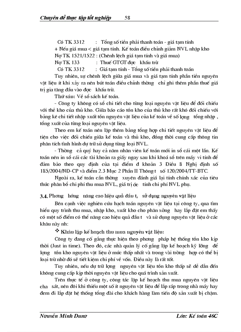 image for page Hạch toán nguyên vật liệu với việc nâng cao hiệu quả sử dụng vốn lưu động tại Công ty TNHH các hệ thống viễn thông VNPT NEC Công ty VINECO