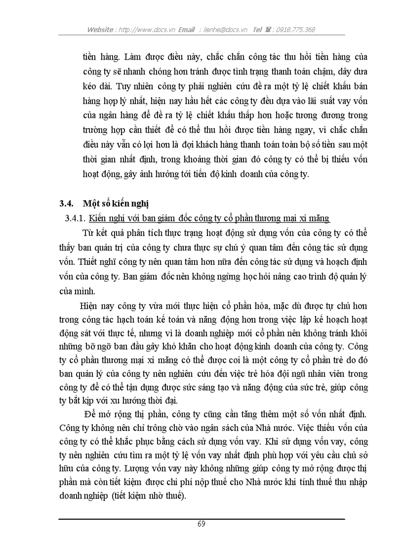 image for page Nâng cao hiệu quả sử dụng vốn tại công ty cổ phần thương mại xi măng