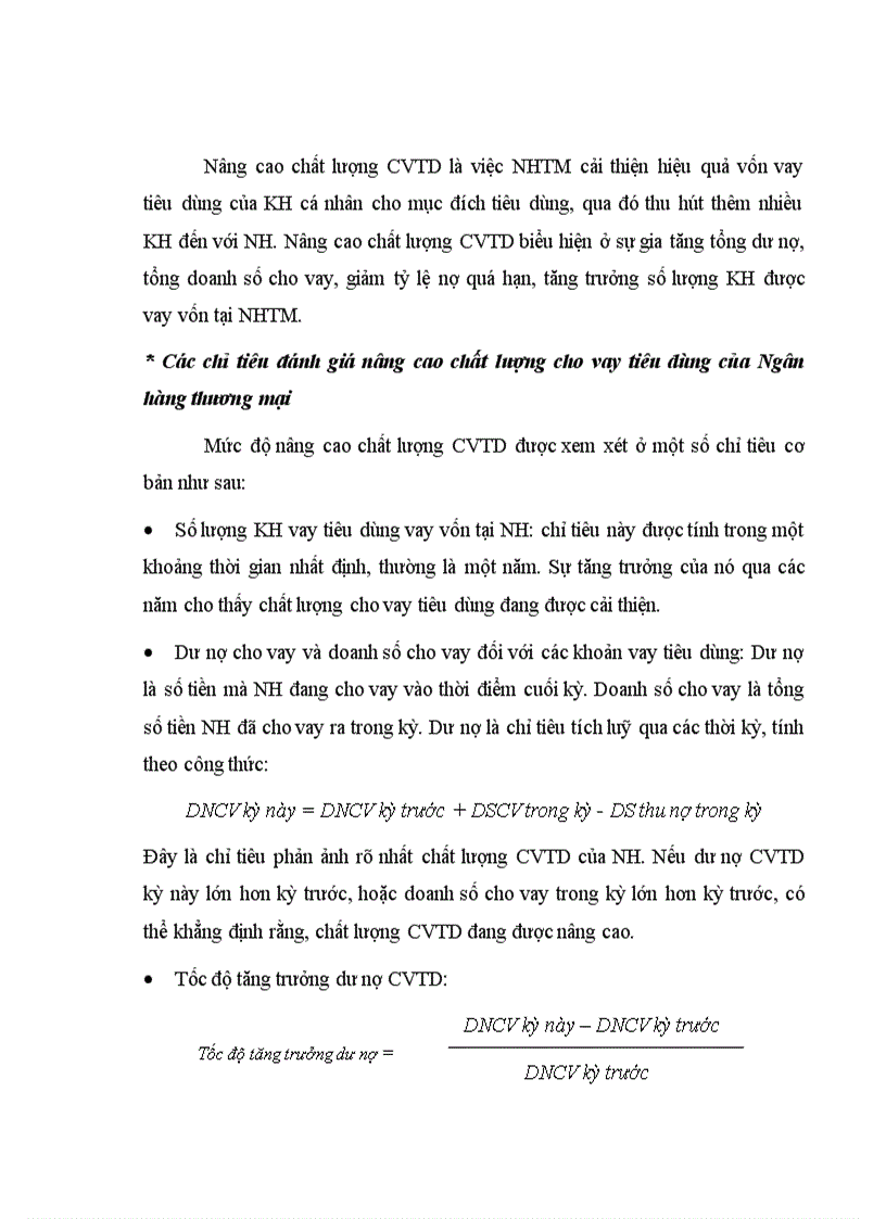 image for page Nâng cao chất lượng cho vay tiêu dùng tại Chi Nhánh Ngân Hàng Công Thương Ba Đình