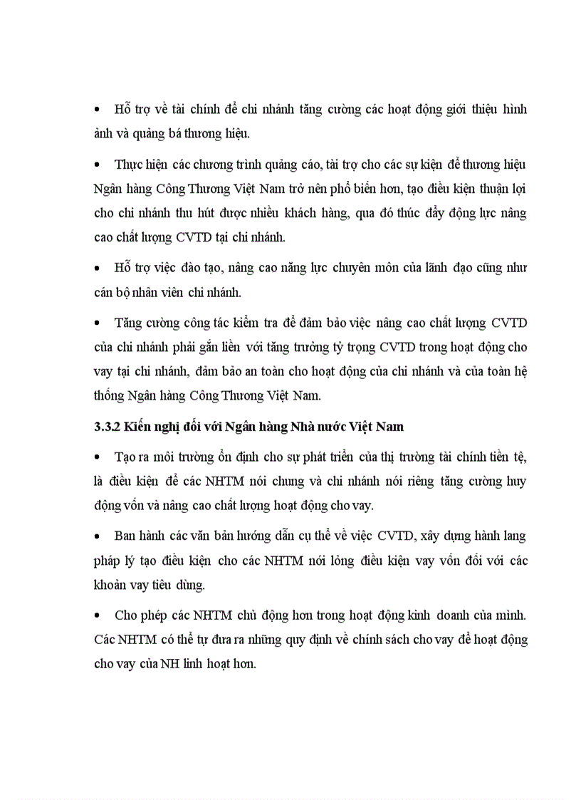 image for page Nâng cao chất lượng cho vay tiêu dùng tại Chi Nhánh Ngân Hàng Công Thương Ba Đình