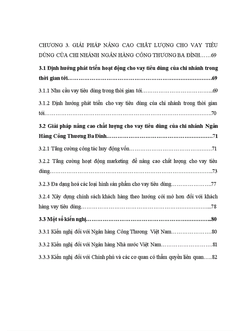 image for page Nâng cao chất lượng cho vay tiêu dùng tại Chi Nhánh Ngân Hàng Công Thương Ba Đình