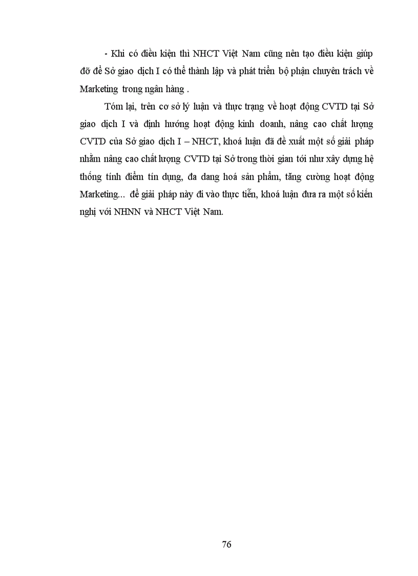 image for page Nâng cao chất lượng cho vay tiêu dùng tại Sở giao dịch I NHCT Việt Nam