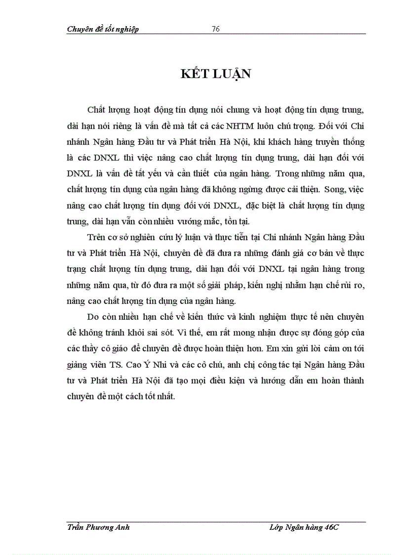 image for page Nâng cao chất lượng tín dụng trung dài hạn đối với doanh nghiệp xây lắp tại Chi nhánh Ngân hàng Đầu tư và Phát triển Tp Hà Nội