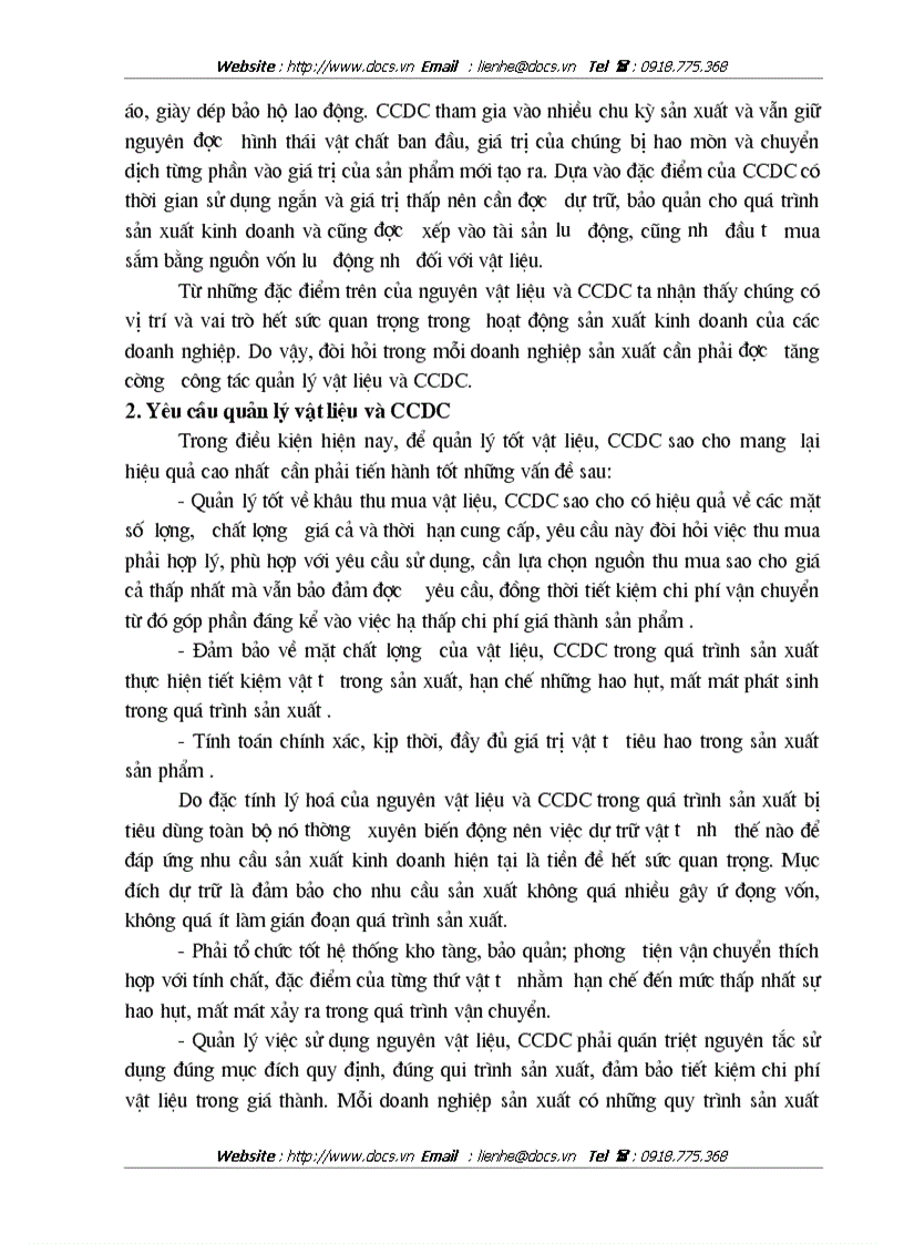 image for page Hoàn thiện công tác kế toán nguyên vật liệu và công cụ dụng cụ tại Công ty 247 Bộ Quốc Phòng