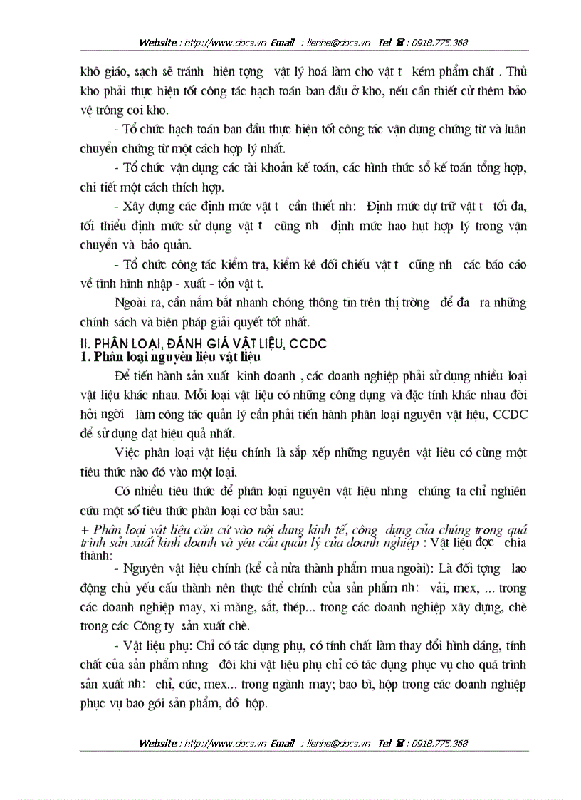 image for page Hoàn thiện công tác kế toán nguyên vật liệu và công cụ dụng cụ tại Công ty 247 Bộ Quốc Phòng