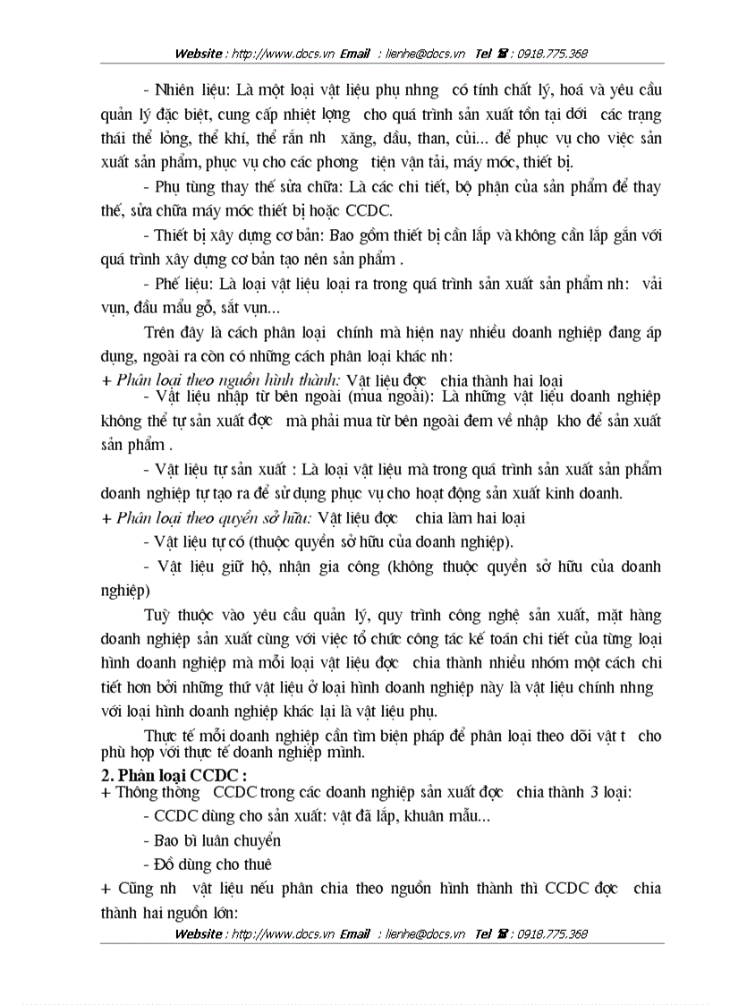 image for page Hoàn thiện công tác kế toán nguyên vật liệu và công cụ dụng cụ tại Công ty 247 Bộ Quốc Phòng
