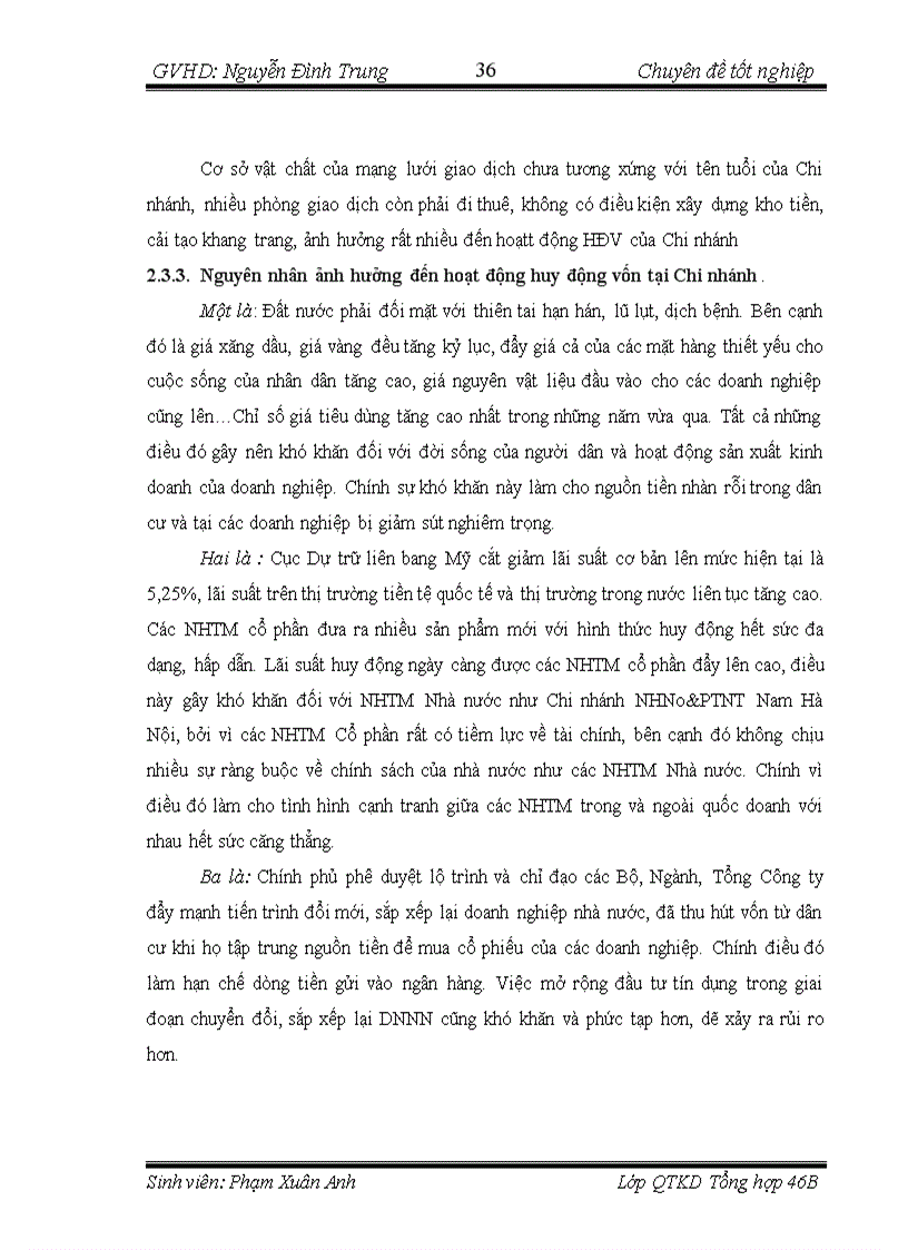 image for page Nâng cao hiệu quả hoạt động huy động vốn tại Chi nhánh Ngân hàng Nông nghiệp và Phát triển nông thôn Nam Hà Nội