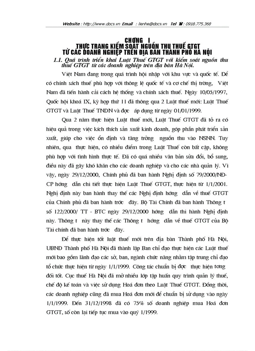 image for page Thực trạng kiểm soát nguồn thu thuế gtgt từ các doanh nghiệp trên địa bàn thành phố hà nội